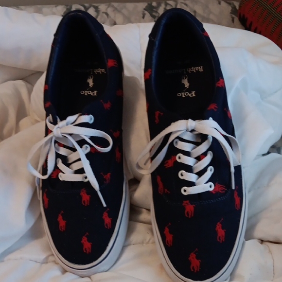 Polo Ralph Lauren Other - Polo by Ralph Lauren Men's All Over Pony Print Sneakers